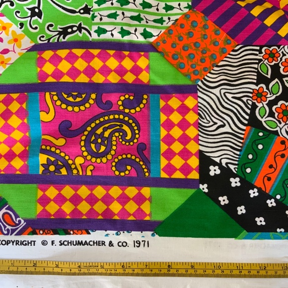 VINTAGE FABRIC END Screen Print by Schumacher Fabrics - Picture 3 of 4